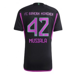 Bayern Munich Jamal Musiala #42 Replika Udebanetrøje 2023-24 Kortærmet